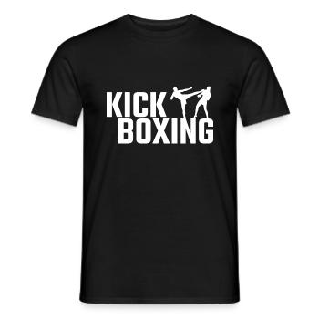 Kickboxing - Männer T-Shirt - Schwarz - Vorne - AI Model Male 178 light (178cm)