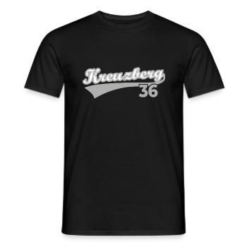 Kreuzberg 36 Berlin - Männer T-Shirt - Schwarz - Vorne - AI Model Male 178 light (178cm)
