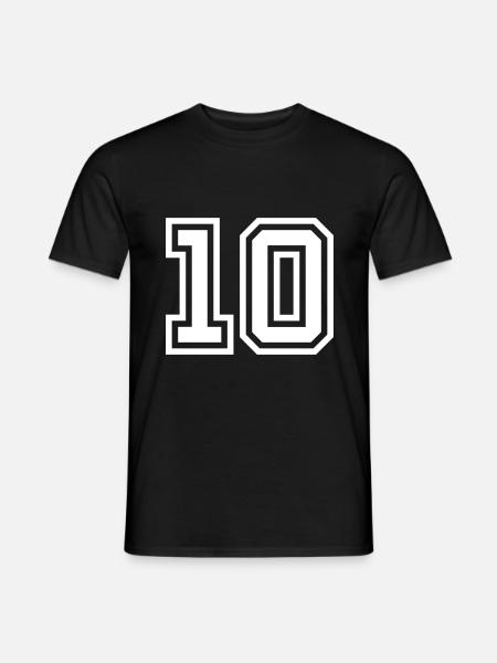 Symbole de 10 chiffres - T-shirt homme - noir