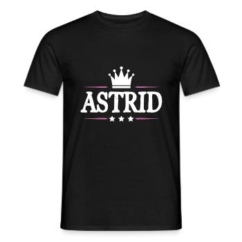 Astrid - Männer T-Shirt - Schwarz - Vorne - AI Model Male 178 light (178cm)