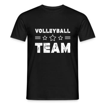 Volleyball Team - Männer T-Shirt - Schwarz - Vorne - AI Model Male 178 light (178cm)