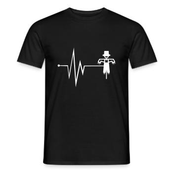 Vogelscheuche Puls - Männer T-Shirt - Schwarz - Vorne - AI Model Male 178 light (178cm)
