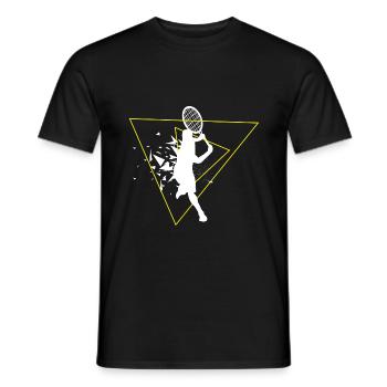 Tennis tennis player tennis sport tennis ball - Men's T-Shirt - black - Front - AI Model Male 178 light (178cm)
