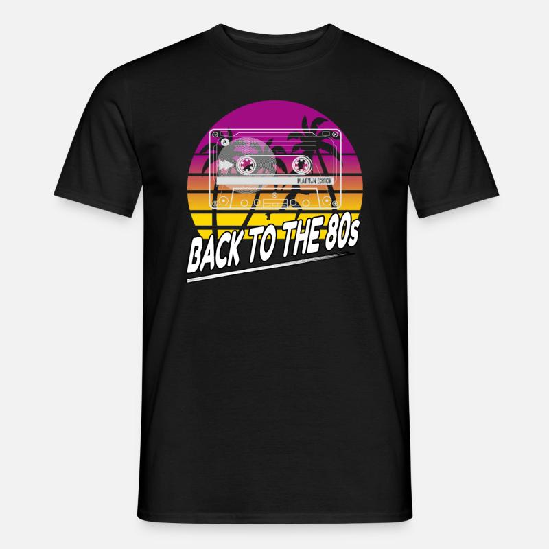 Edition 80er Retro - Männer T-Shirt - Schwarz