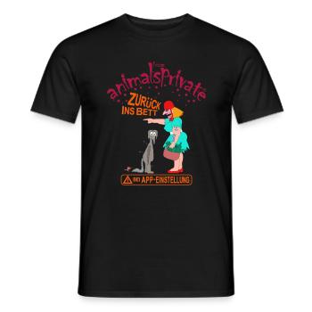 Singlebörse deutsch - Männer T-Shirt - Schwarz - Vorne - AI Model Male 178 light (178cm)
