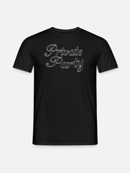 Soirée privée - T-shirt homme - noir