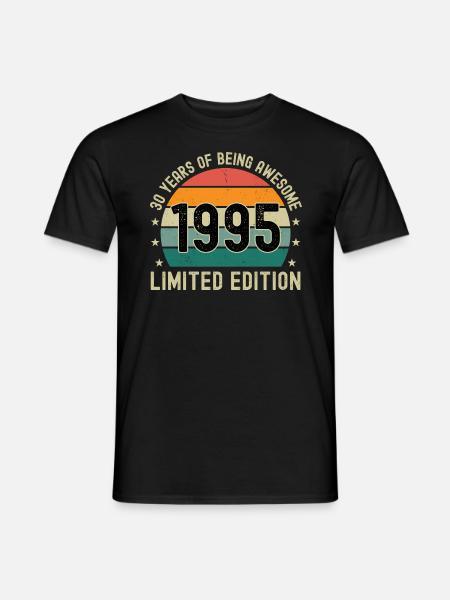 30 Years Of Being Awesome 1995 Limited Edition - Mænd T-shirt - sort