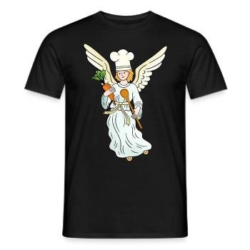 Angel Cook Heavenly Cooking Cook Cooks Cooking Coast - Men's T-Shirt - black - Front - AI Model Male 178 light (178cm)