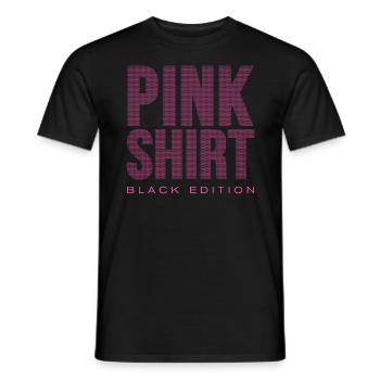 Pink Shirt Black Edition - Männer T-Shirt - Schwarz - Vorne - AI Model Male 178 light (178cm)