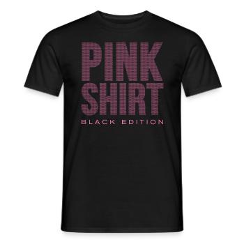 Pink Shirt Black Edition - Men's T-Shirt - black - Front - AI Model Male 178 light (178cm)