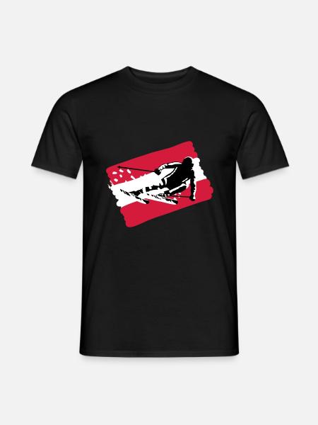 Ski Austria, skiing - Men's T-Shirt - black