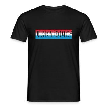 Luxembourg - T-shirt homme - noir - Devant - AI Model Male 178 light (178cm)