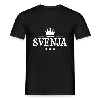 Svenja - Männer T-Shirt - Schwarz - Vorne - AI Model Male 178 light (178cm)
