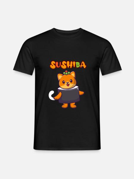 Shiba Inu - Sushiba - T-shirt uomo - nero