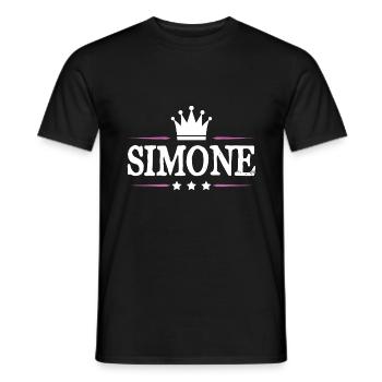Simone - Männer T-Shirt - Schwarz - Vorne - AI Model Male 178 light (178cm)