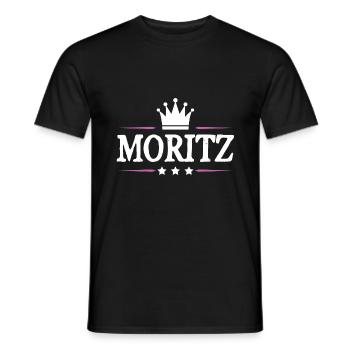 Moritz - T-shirt homme - noir - Devant - AI Model Male 178 light (178cm)