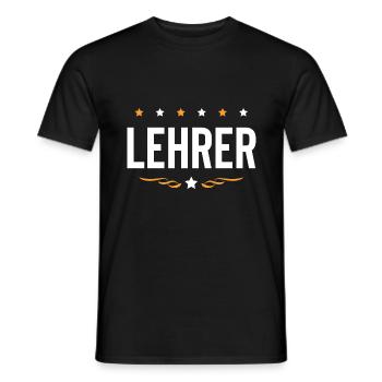 Lehrer Beruf - Männer T-Shirt - Schwarz - Vorne - AI Model Male 178 light (178cm)