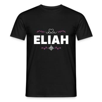 Eliah - Men's T-Shirt - black - Front - AI Model Male 178 light (178cm)