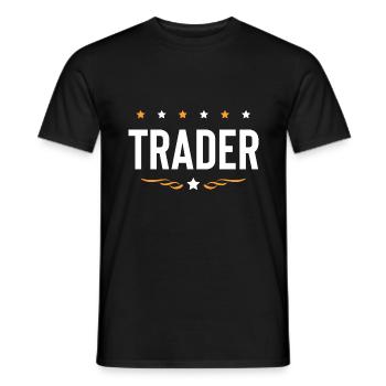 Trader Beruf - Männer T-Shirt - Schwarz - Vorne - AI Model Male 178 light (178cm)