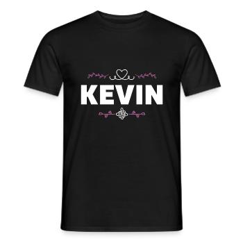 Kevin - Männer T-Shirt - Schwarz - Vorne - AI Model Male 178 light (178cm)