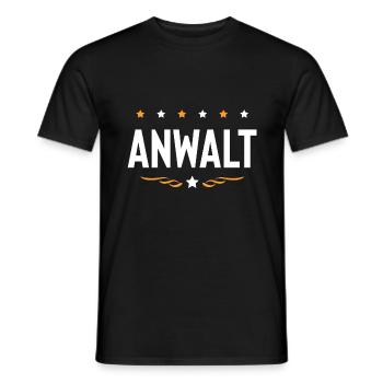 Anwalt Beruf - Männer T-Shirt - Schwarz - Vorne - AI Model Male 178 light (178cm)