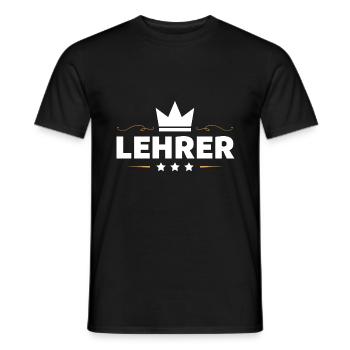 Lehrer Beruf - Männer T-Shirt - Schwarz - Vorne - AI Model Male 178 light (178cm)