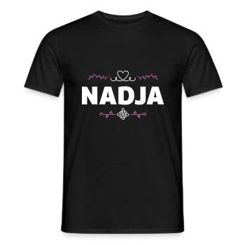 Nadja - T-shirt homme - noir - Devant - AI Model Male 178 light (178cm)