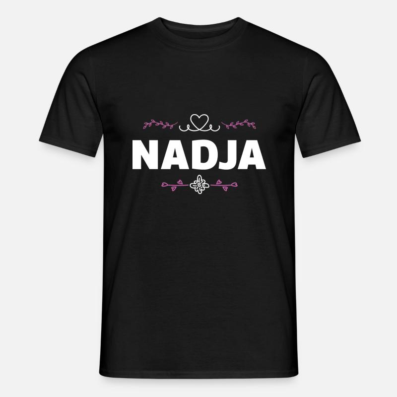 Nadja - Männer T-Shirt - Schwarz
