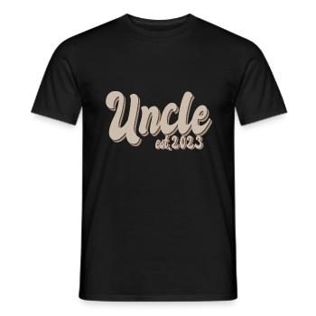 Uncle Godfather 2023 Gift for Godfather - Men's T-Shirt - black - Front - AI Model Male 178 light (178cm)