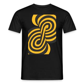Vertèbre - T-shirt homme - noir - Devant - AI Model Male 178 light (178cm)