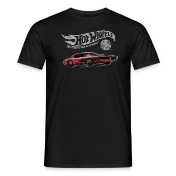Hot Wheels Fastest Metal Cars In The World - Männer T-Shirt - Schwarz - Vorne - AI Model Male 178 light (178cm)