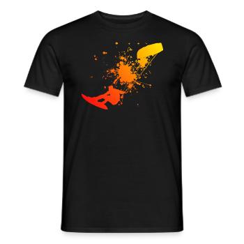 Kitesurfing Kite Men Kitesurfer Kiting - Men's T-Shirt - black - Front - AI Model Male 178 light (178cm)