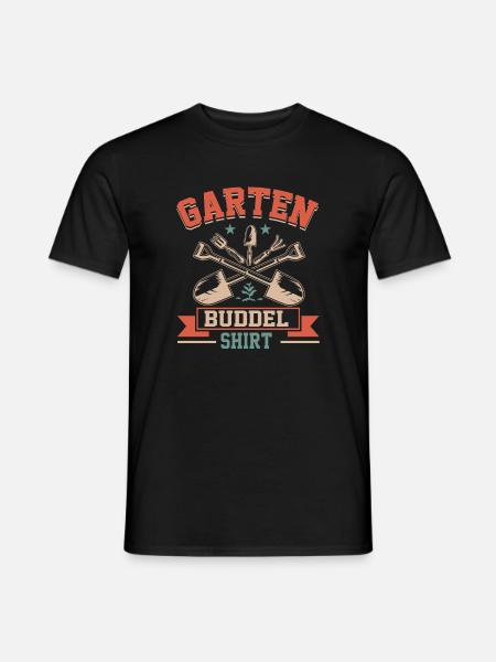 Garten Buddel Shirt Vintage Gartenarbeit Retro Gär - Männer T-Shirt - Schwarz
