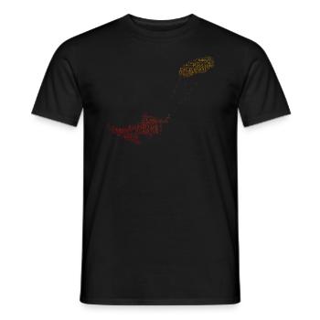 Women Men's Kitesurf Kitesurfing Kitesurfing - Men's T-Shirt - black - Front - AI Model Male 178 light (178cm)