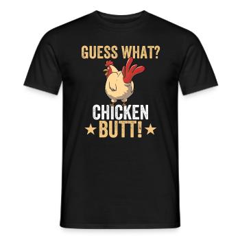 Devine quoi? Cul de poulet ! - Drôle de poulet - T-shirt homme - noir - Devant - AI Model Male 178 light (178cm)