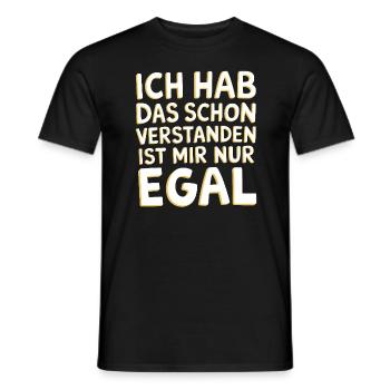 J’ai déjà compris ça, je m’en fiche - T-shirt homme - noir - Devant - AI Model Male 178 light (178cm)