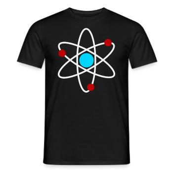 An Atom - Men's T-Shirt - black - Front - AI Model Male 178 light (178cm)
