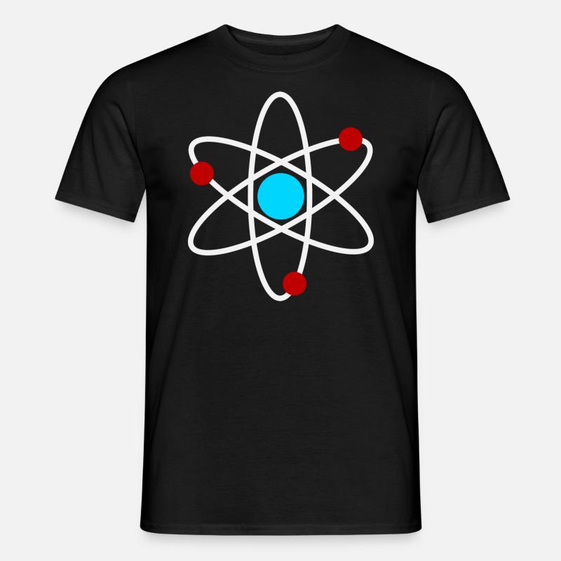 An Atom - Männer T-Shirt - Schwarz