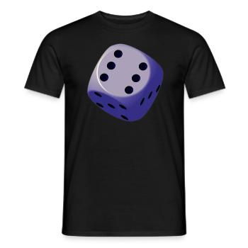 Würfel, Spiel, Spaß - Männer T-Shirt - Schwarz - Vorne - AI Model Male 178 light (178cm)