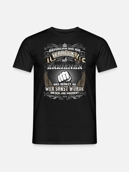 Edles Berufe-Shirt für den Erzieher - Männer T-Shirt - Schwarz