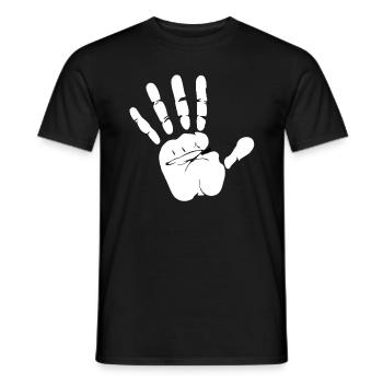 High-Five - Männer T-Shirt - Schwarz - Vorne - AI Model Male 178 light (178cm)