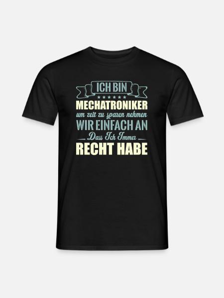 Mechatroniker Mechatronik KFz Mechaniker Autos - Männer T-Shirt - Schwarz
