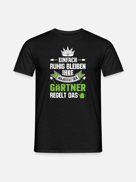Gärtner Gärtnerei Gartenbau Spruch Gartenbauer - Männer T-Shirt - Schwarz