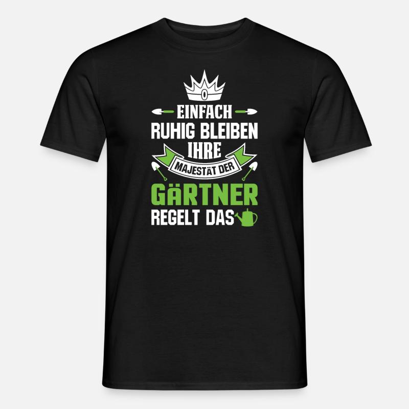 Gärtner Gärtnerei Gartenbau Spruch Gartenbauer - Männer T-Shirt - Schwarz