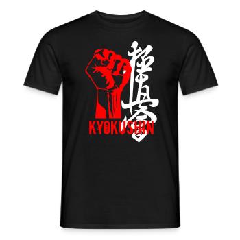 Kyokushinkai Fist - Men's T-Shirt - black - Front - AI Model Male 178 light (178cm)