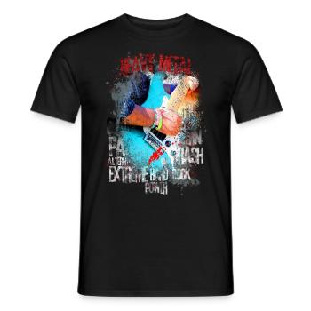 Heavy Metal - Männer T-Shirt - Schwarz - Vorne - AI Model Male 178 light (178cm)