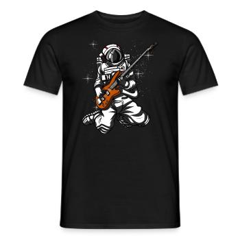 Astronaute Bassiste Space Space Music - T-shirt homme - noir - Devant - AI Model Male 178 light (178cm)