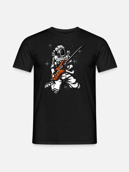 Astronaute Bassiste Space Space Music - T-shirt homme - noir