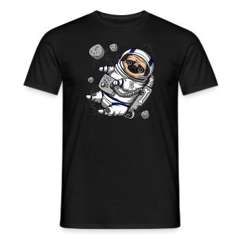 Animal de compagnie astronaute - T-shirt homme - noir - Devant - AI Model Male 178 light (178cm)