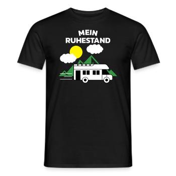 Ruhestand Rente Wohnwagen Wohnmobil Rentner - Männer T-Shirt - Schwarz - Vorne - AI Model Male 178 light (178cm)